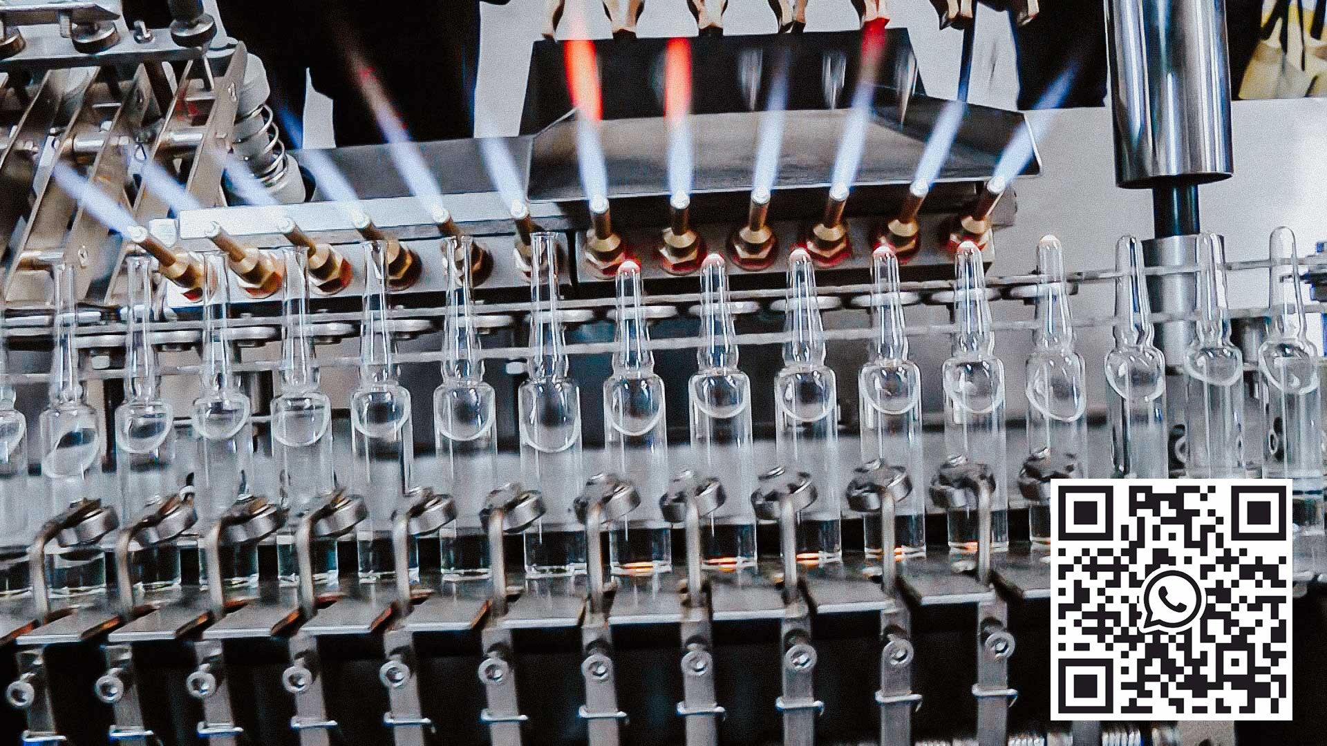 Machine de remplissage et de scellage automatique pour ampoules en verre avec des médicaments pharmaceutiques