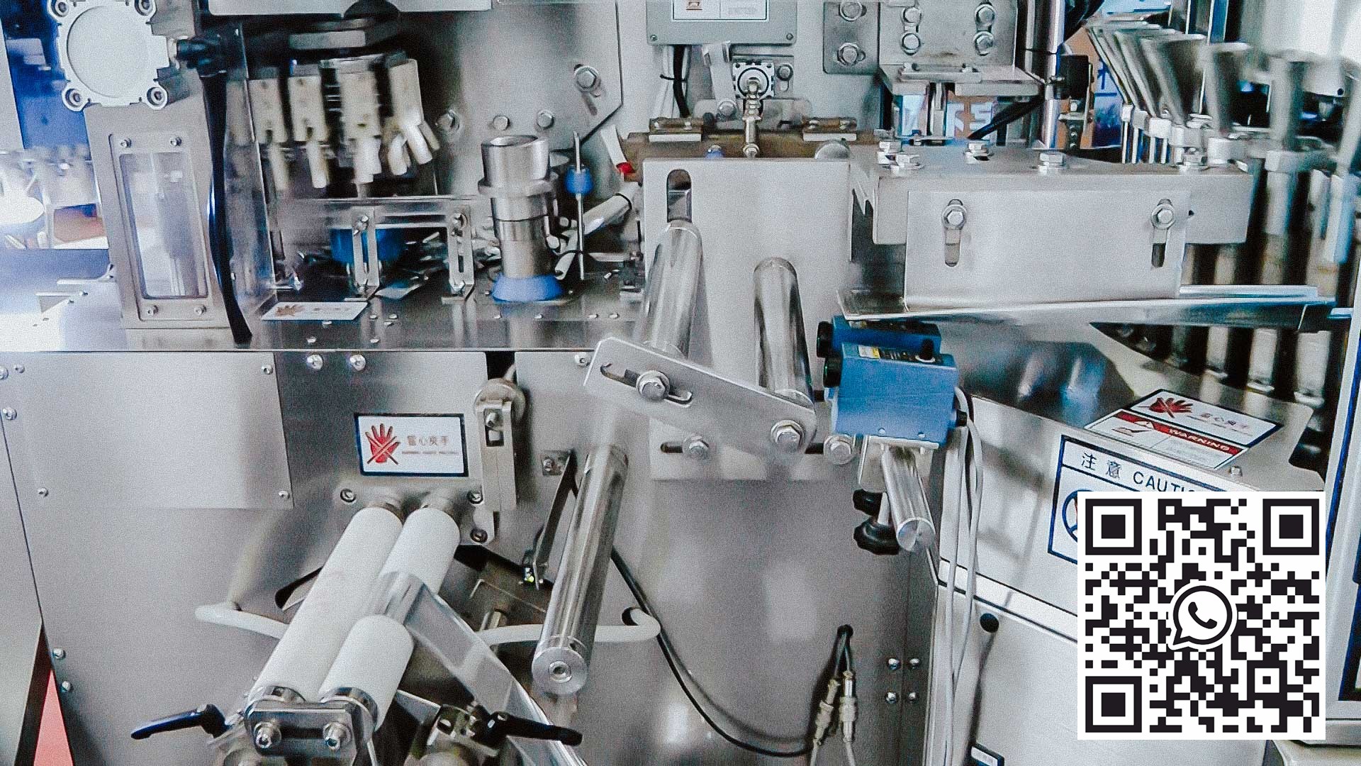 Automatische Abfullmaschine fur hochproduktive Beutelverpackungen