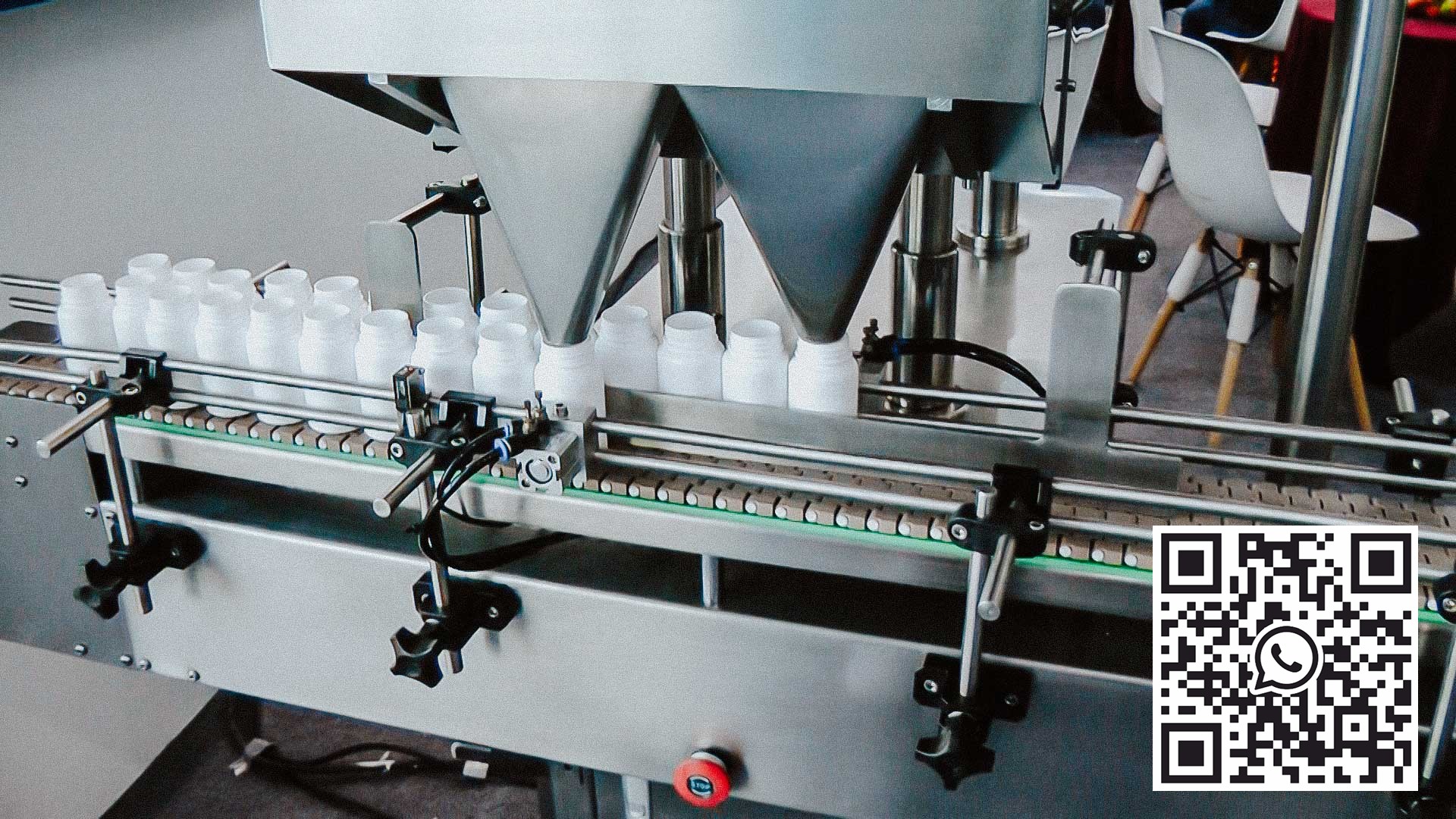 Automatische Full- und Zahlmaschine fur Tabletten in Plastikflaschen