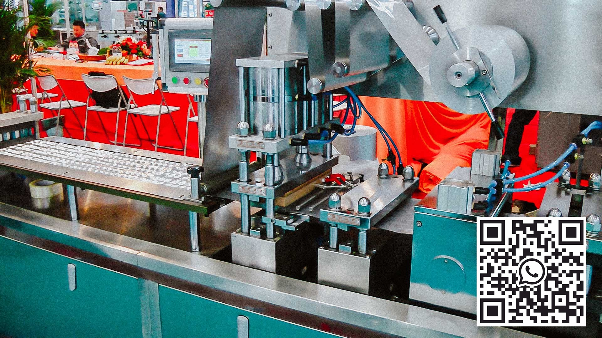 Macchina blisteratrice automatica per prodotti in batch miele, ketchup, marmellata