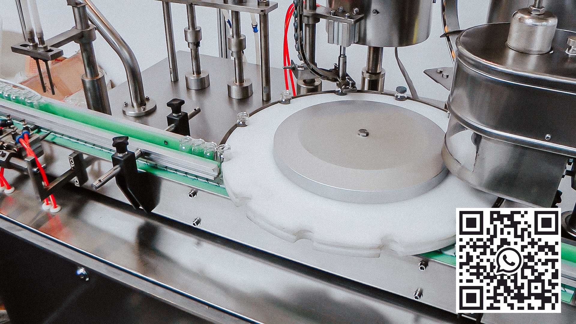 Linea automatica di riempimento e chiusura per flaconi di penicillina, tappi in gomma e capsule in alluminio USA