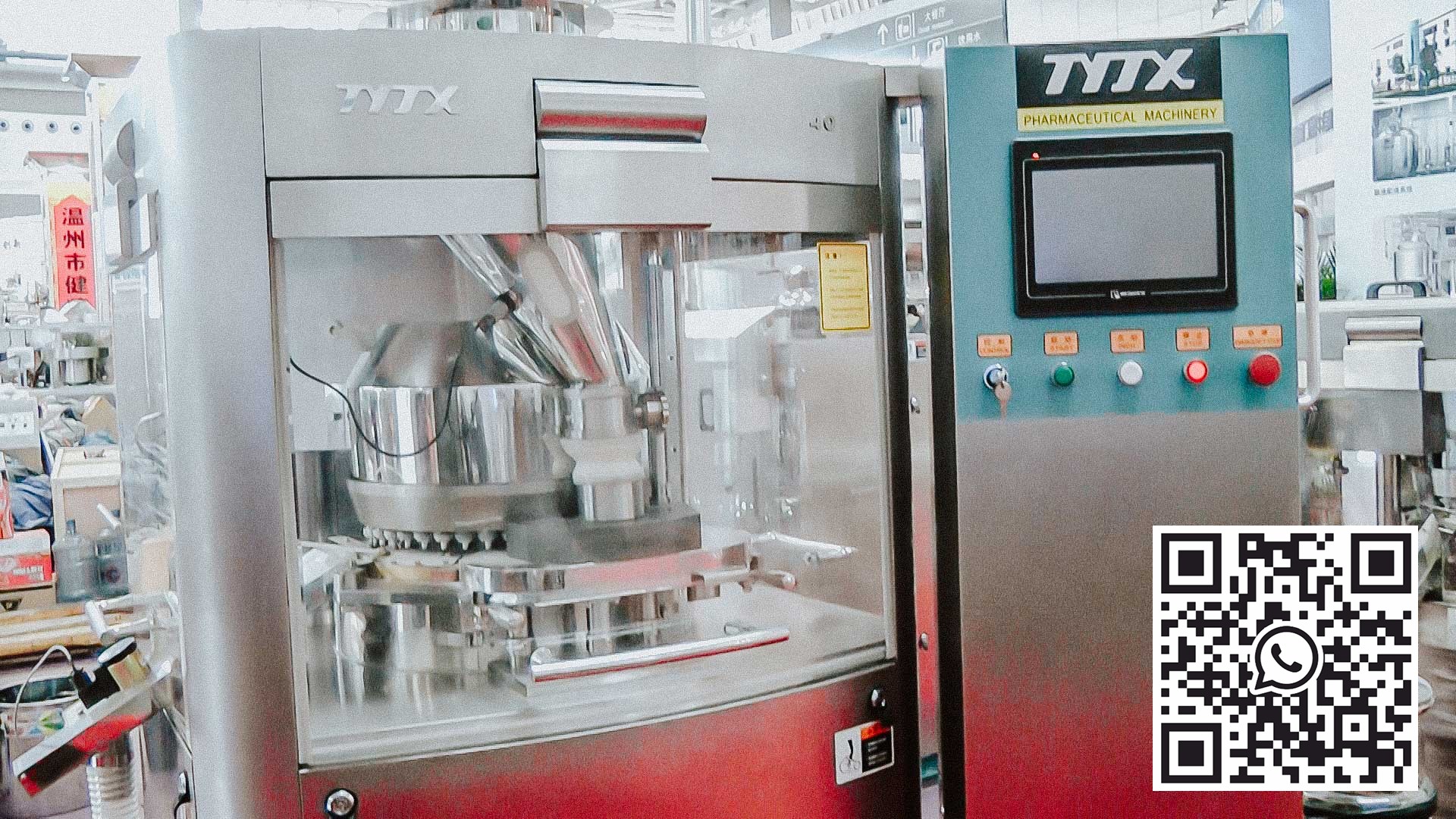 Comprimitrice rotativa automatica ad alta velocità per la produzione di compresse