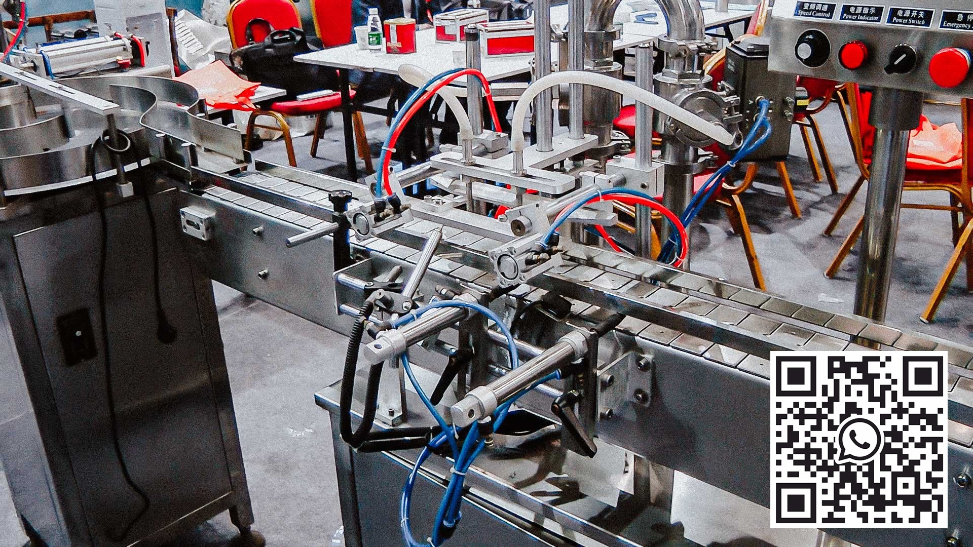 Automatinė plastikinių butelių išpilstymo linija