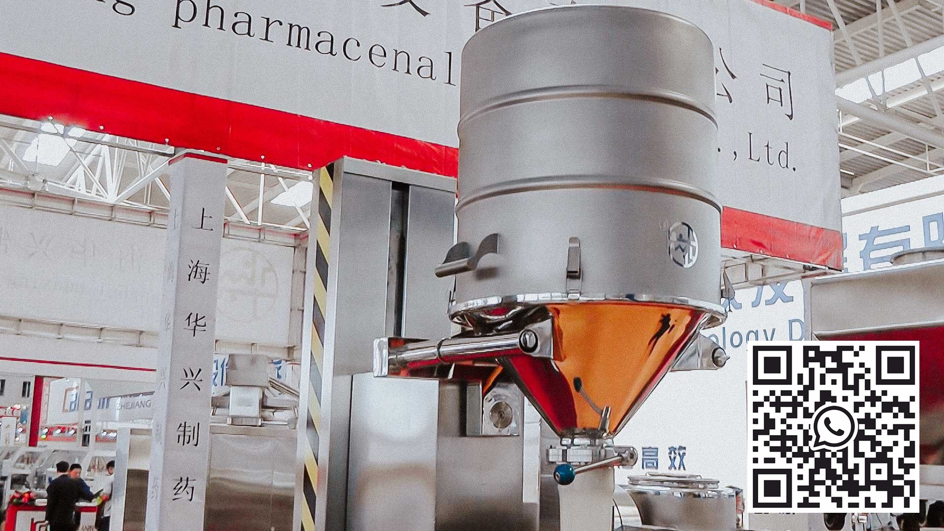 Automatinis miltelių talpyklų paėmimo prietaisas farmacijos vaistų gamyboje CANADA