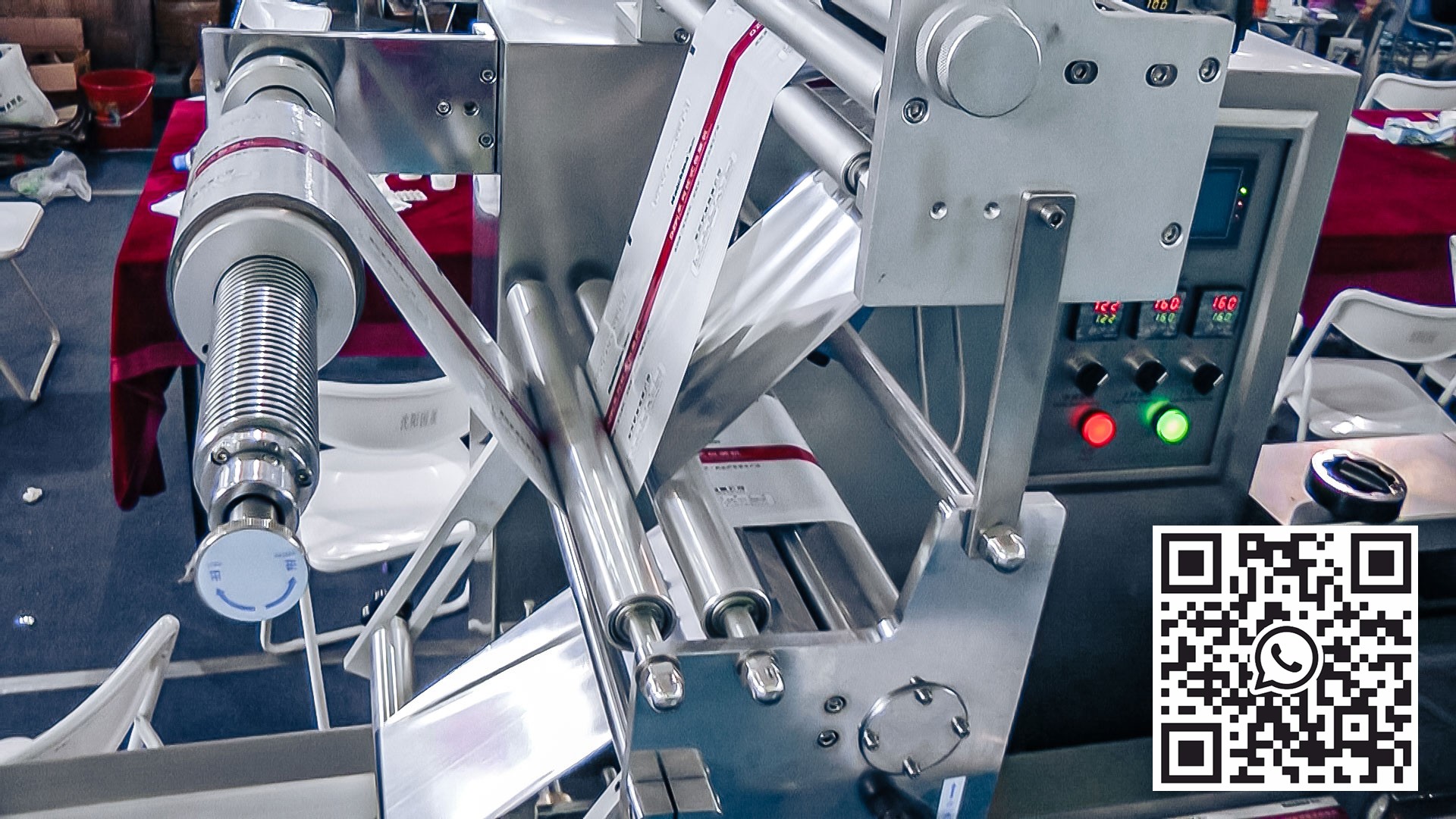 Automatinė flopack pakavimo įranga farmacijos gamyboje