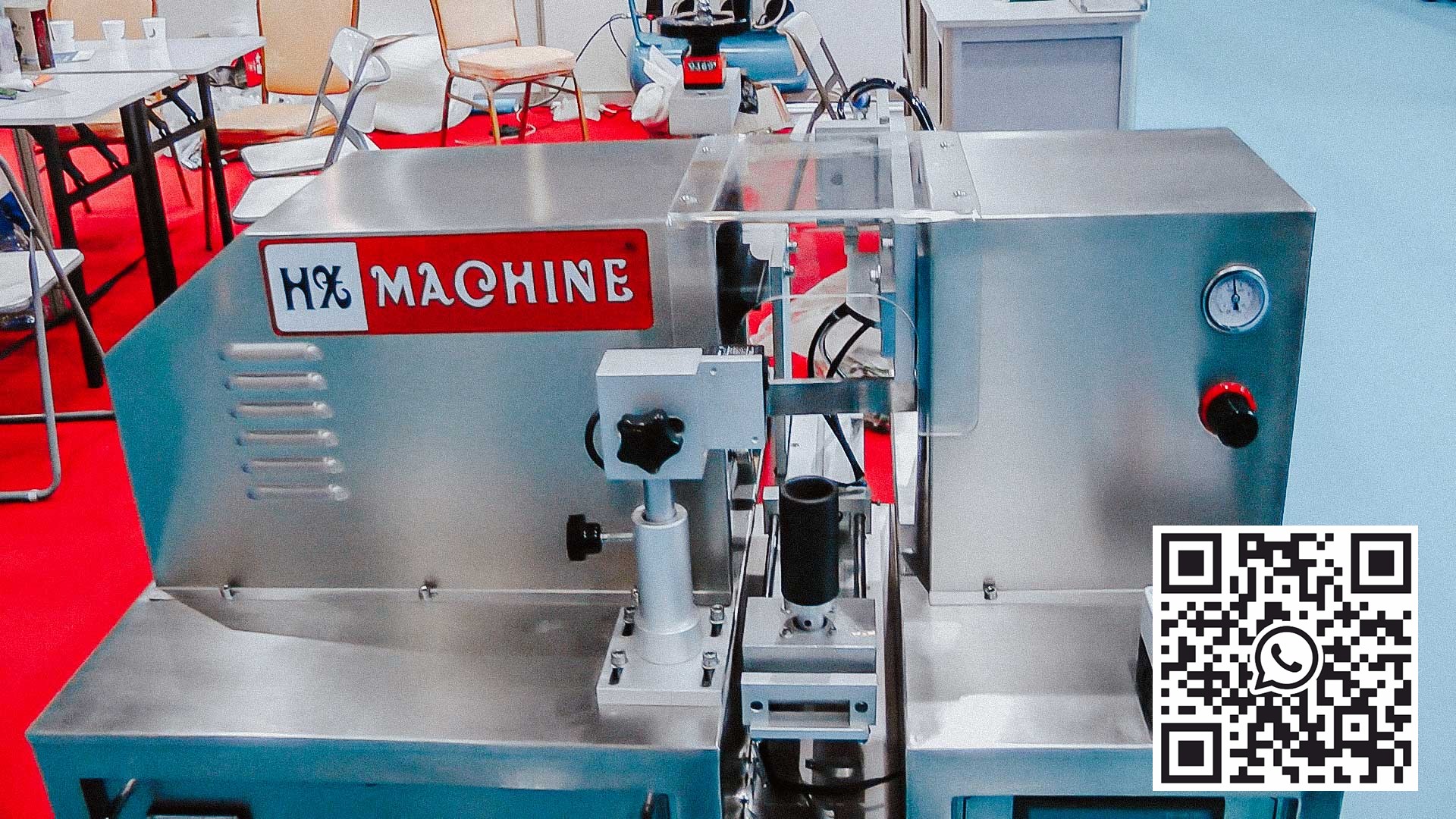 Utstyr for automatisk lodding av plastrør i kremproduksjon