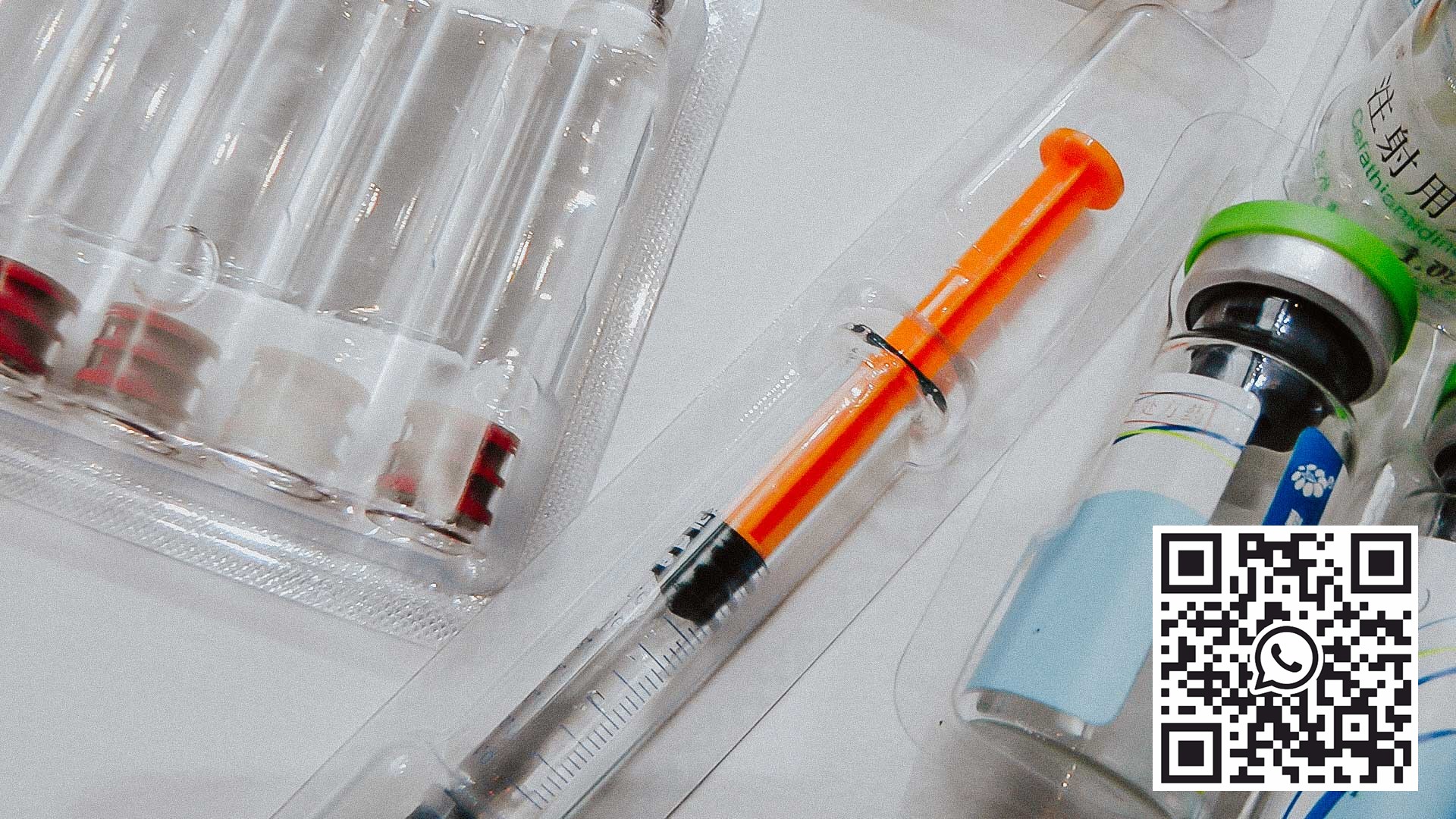 Utstyr for emballering av medisinske sprøyter i en blister av PVC og aluminium