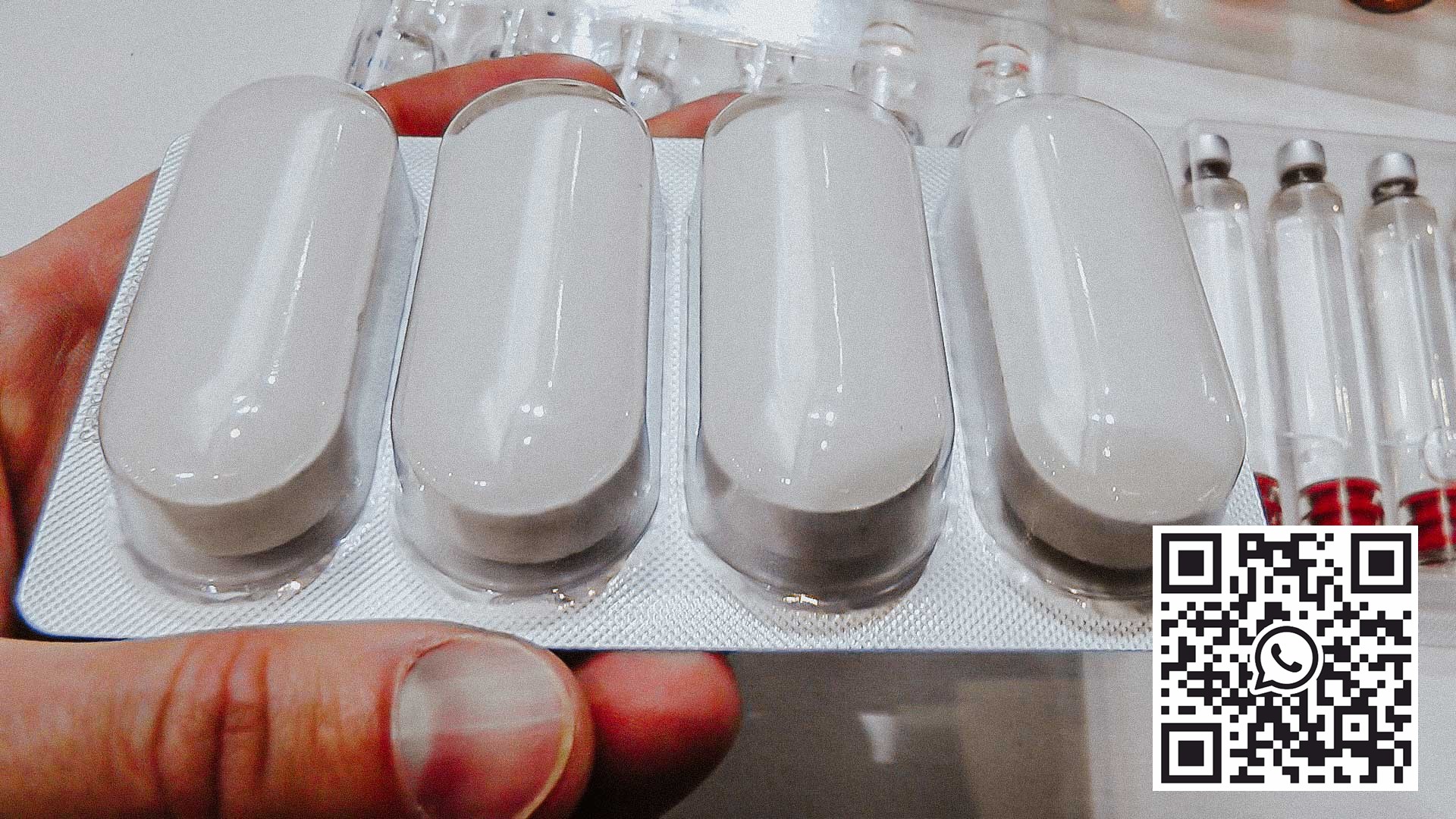 Emballasjeutstyr for store ovale tabletter laget av PVC og aluminium