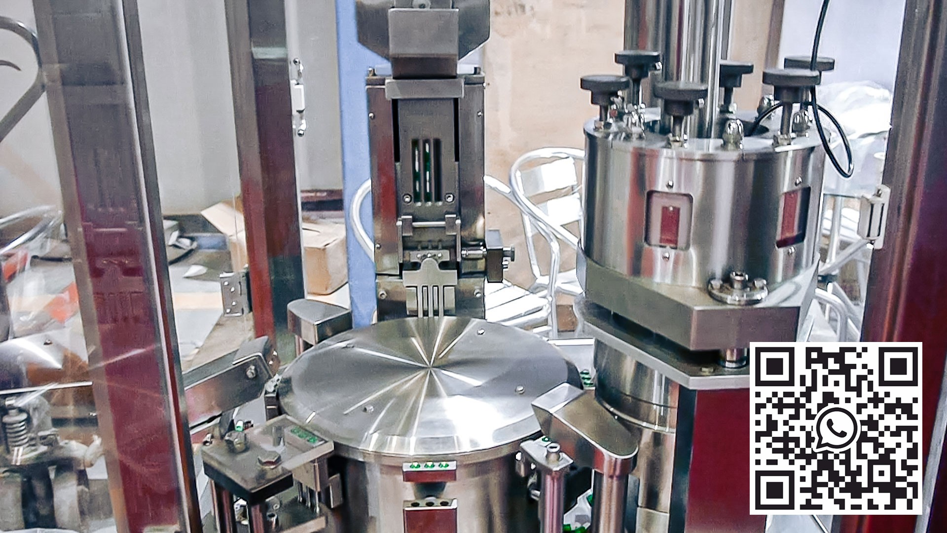 Automatisk utstyr for å fylle harde gelatinekapsler med pulver i Europa