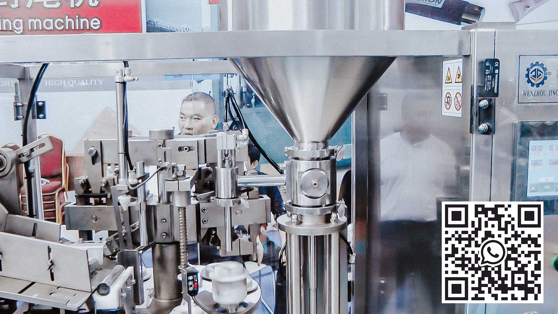 Automatyczna maszyna do napełniania i zamykania dozowania kremu w plastikowych tubach USA