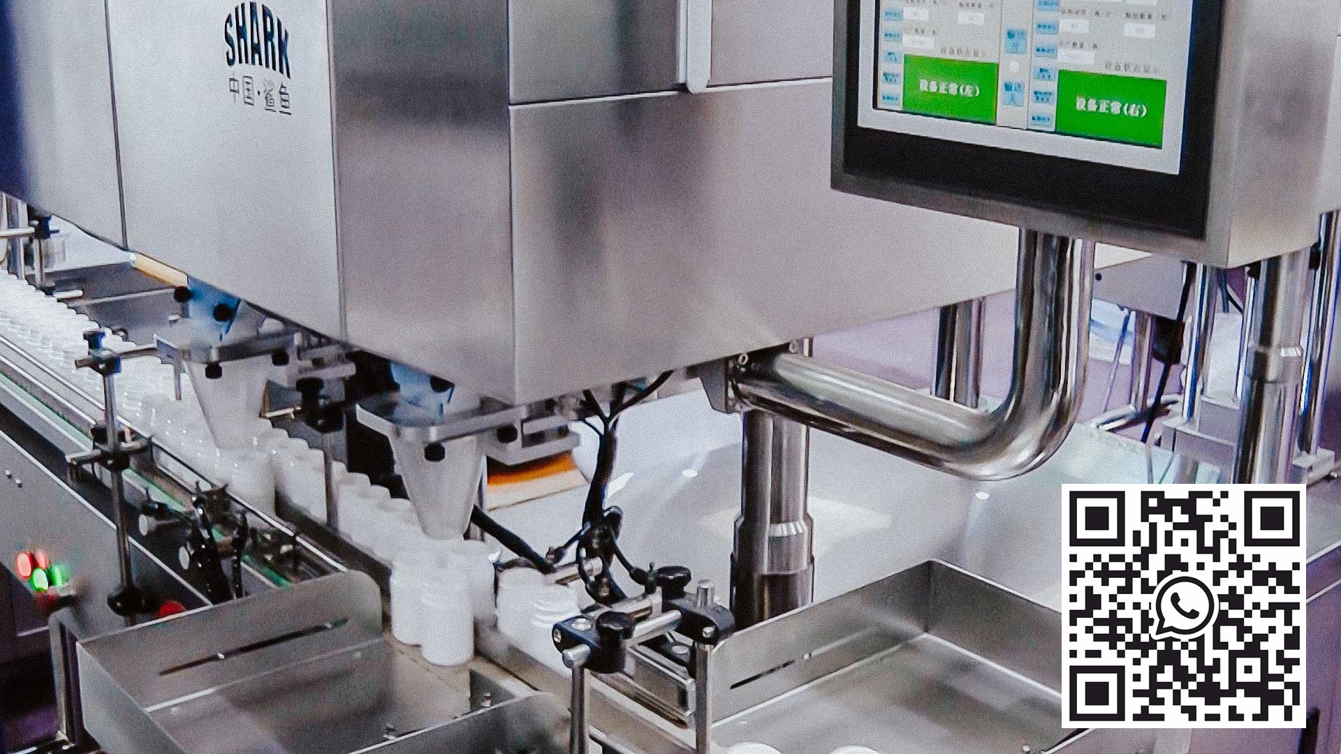 Máquina automática para encher cápsulas de gelatina dura em garrafas de plástico