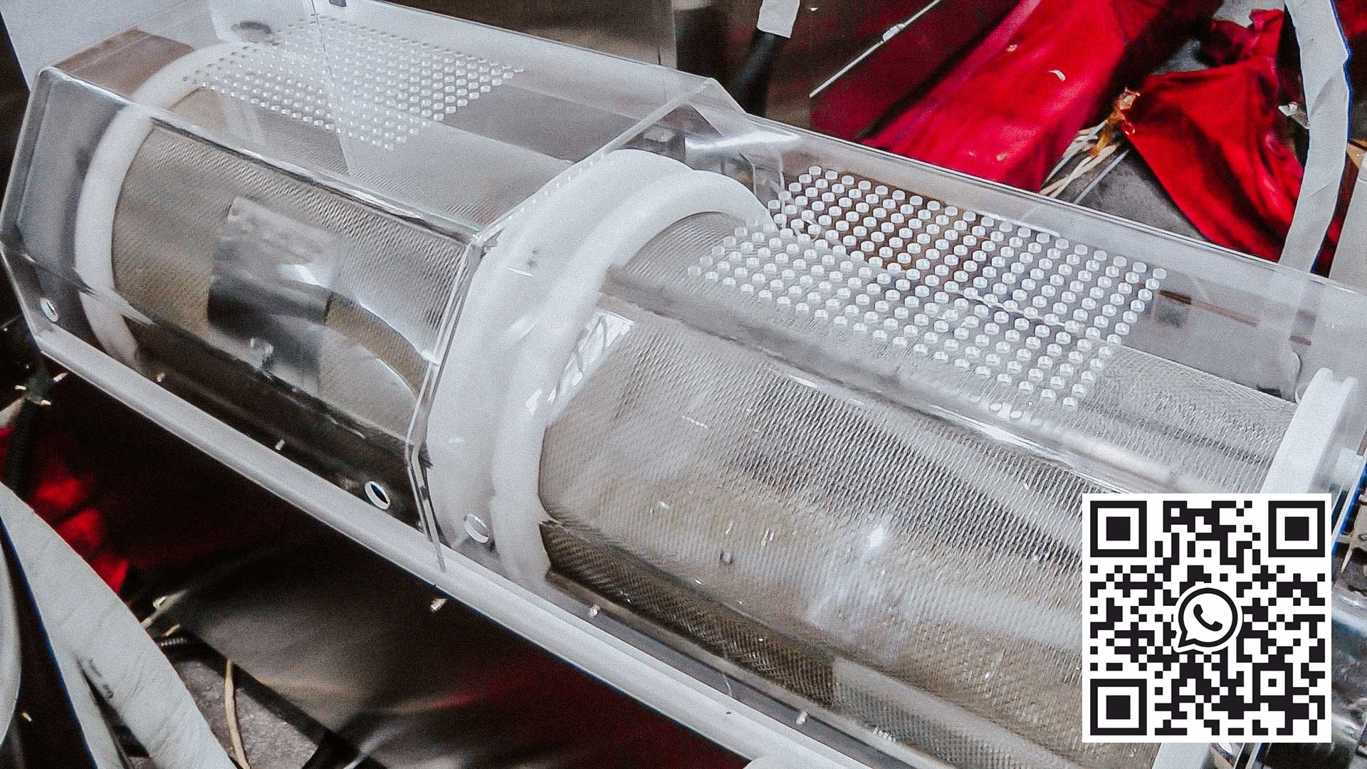 Equipamento de rotação de tubos para secagem de cápsulas de gelatina mole com ômega 3