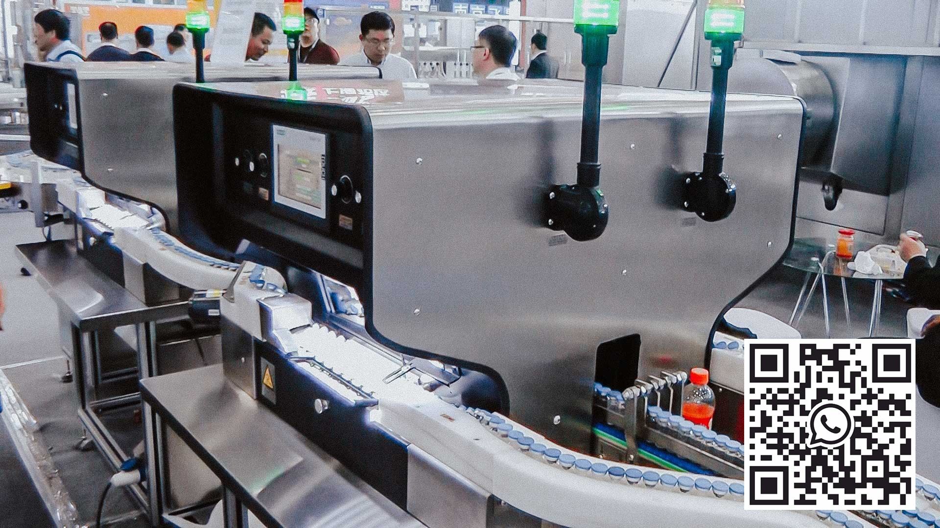 Sistema automático de control visual de la calidad de las botellas de penicilina líquida.