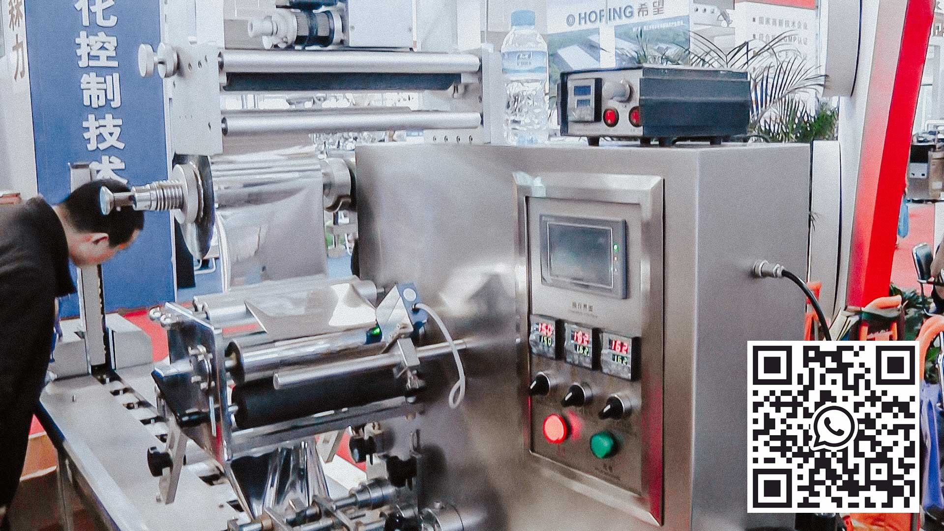 Máquina de envasado en blíster lista para ser envasada con cápsulas en bolsas flou-pack