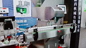 Automatic line for counting and packing tablets, dragee, pills, capsules, candy