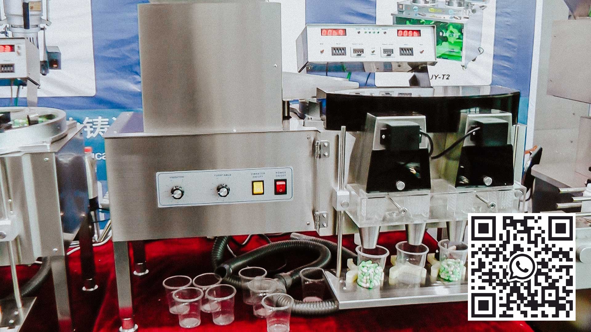 Equipment for counting and packaging of tablets, dragee, pills, hard gelatine capsules, candies