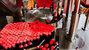 Automatic bottling and capping machine penicillin bottles with aluminum caps