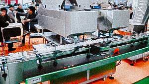 Automatic filling machine for filling hard gelatin capsules into plastic bottles