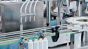Automatic glass bottle filling and capping machine for medicine production