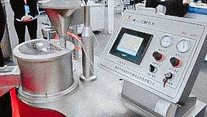 Automatic granulation and production machine for round spherical pellets