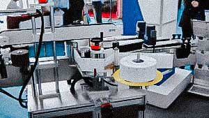 Automatic label machine high speed for double side label sticker on square bottle