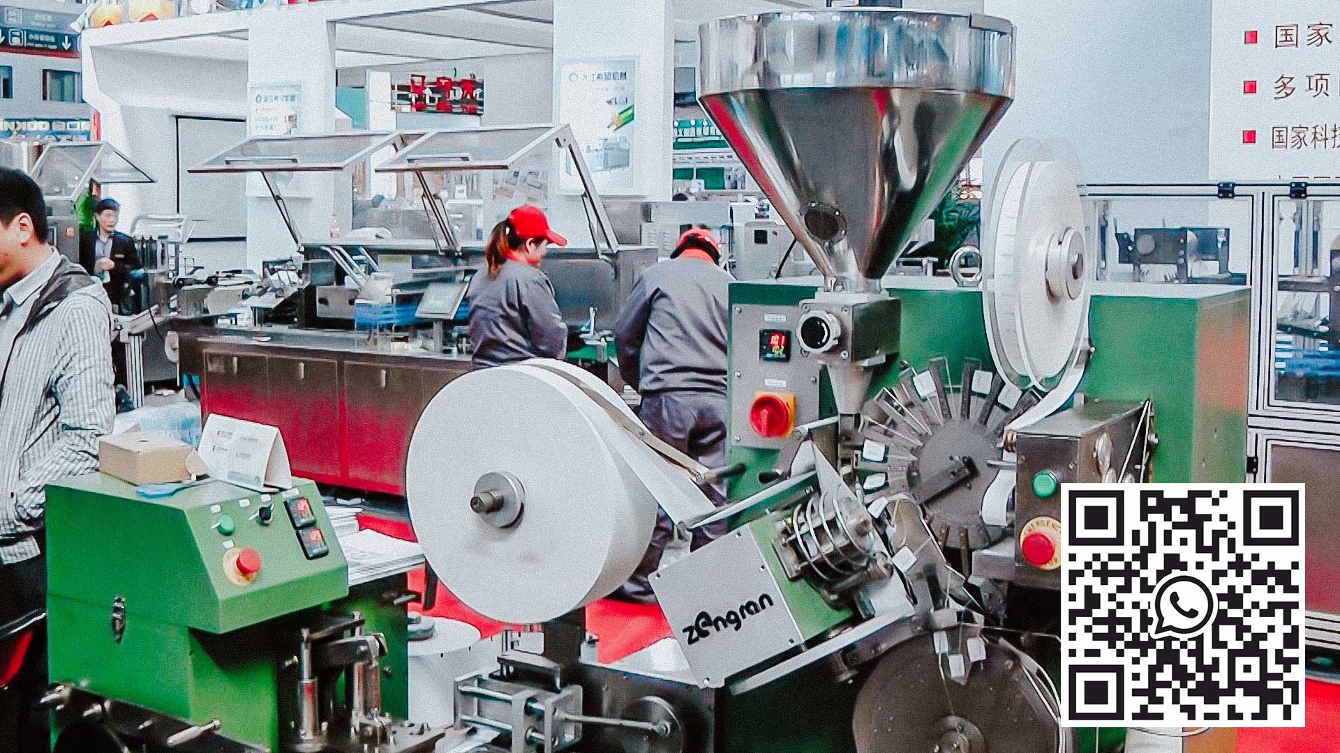 Automatic tea packaging machine to bag with thread and label and individual bag