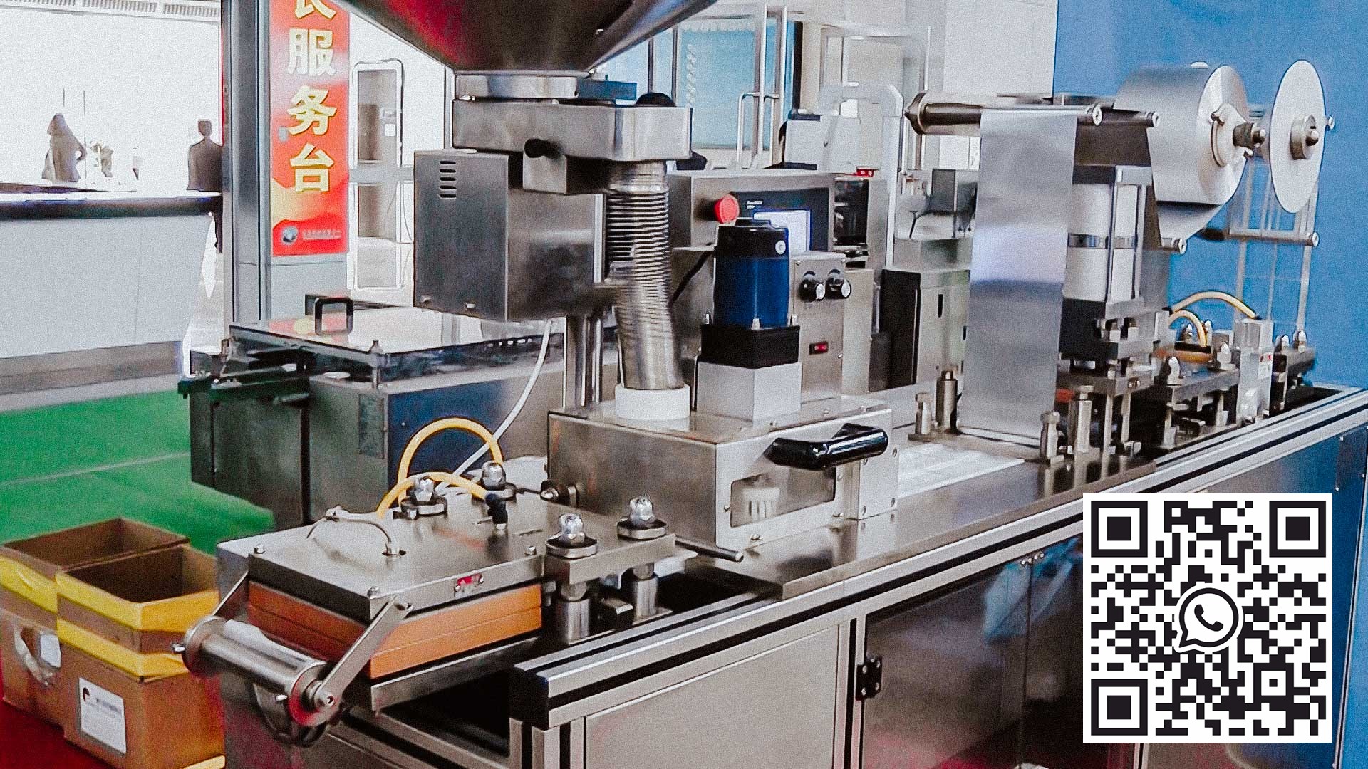 Blister machine for packing PVC / Alu gelatin capsules into blisters