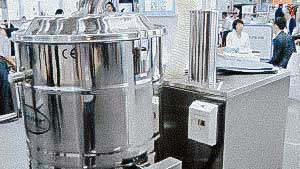 Factory equipment for storage and handling of pharmaceutical powder