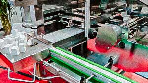 Group Cardboard boxes cellophane wrap equipment Canada