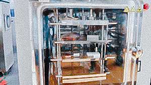 Sublimation lyophilic dryer for powder production from food and pharmaceutical liquids FRANCE