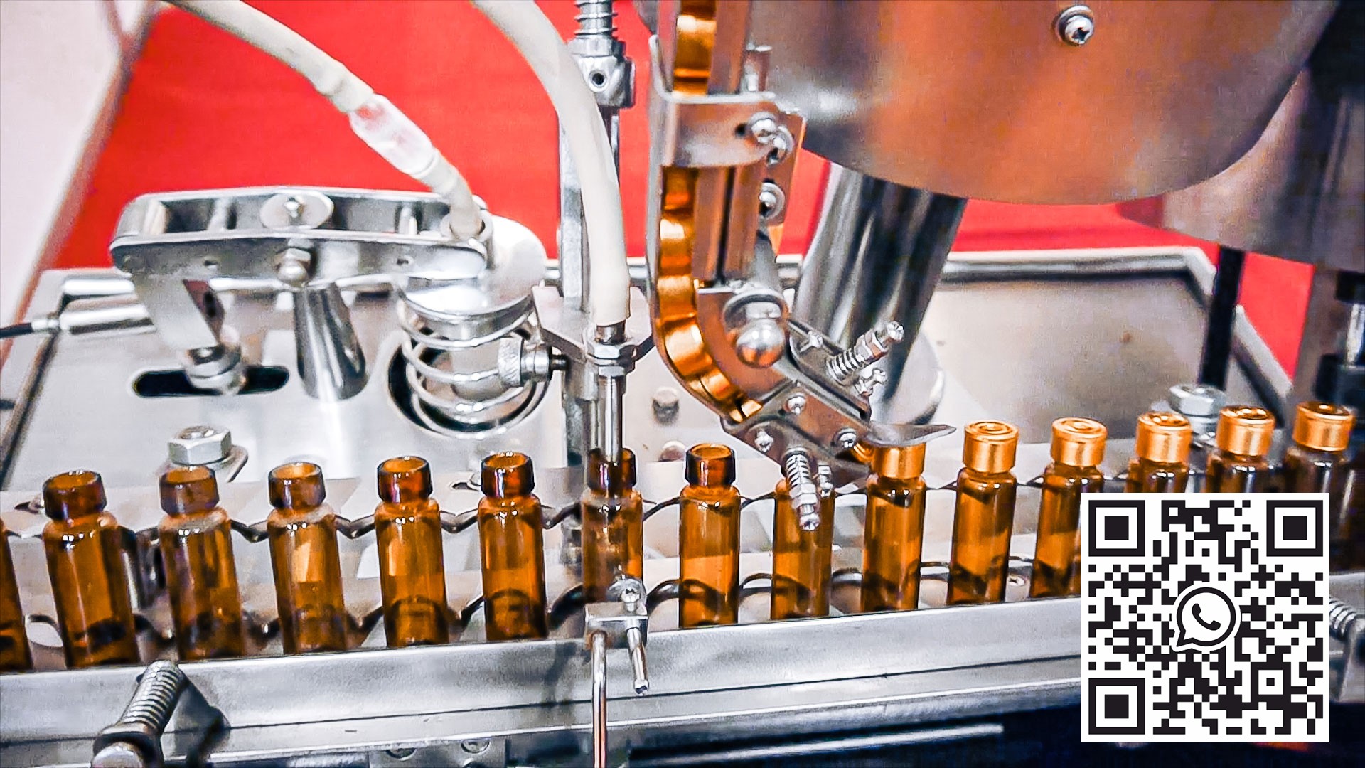 Automatic equipment for filling and capping penicillin bottles