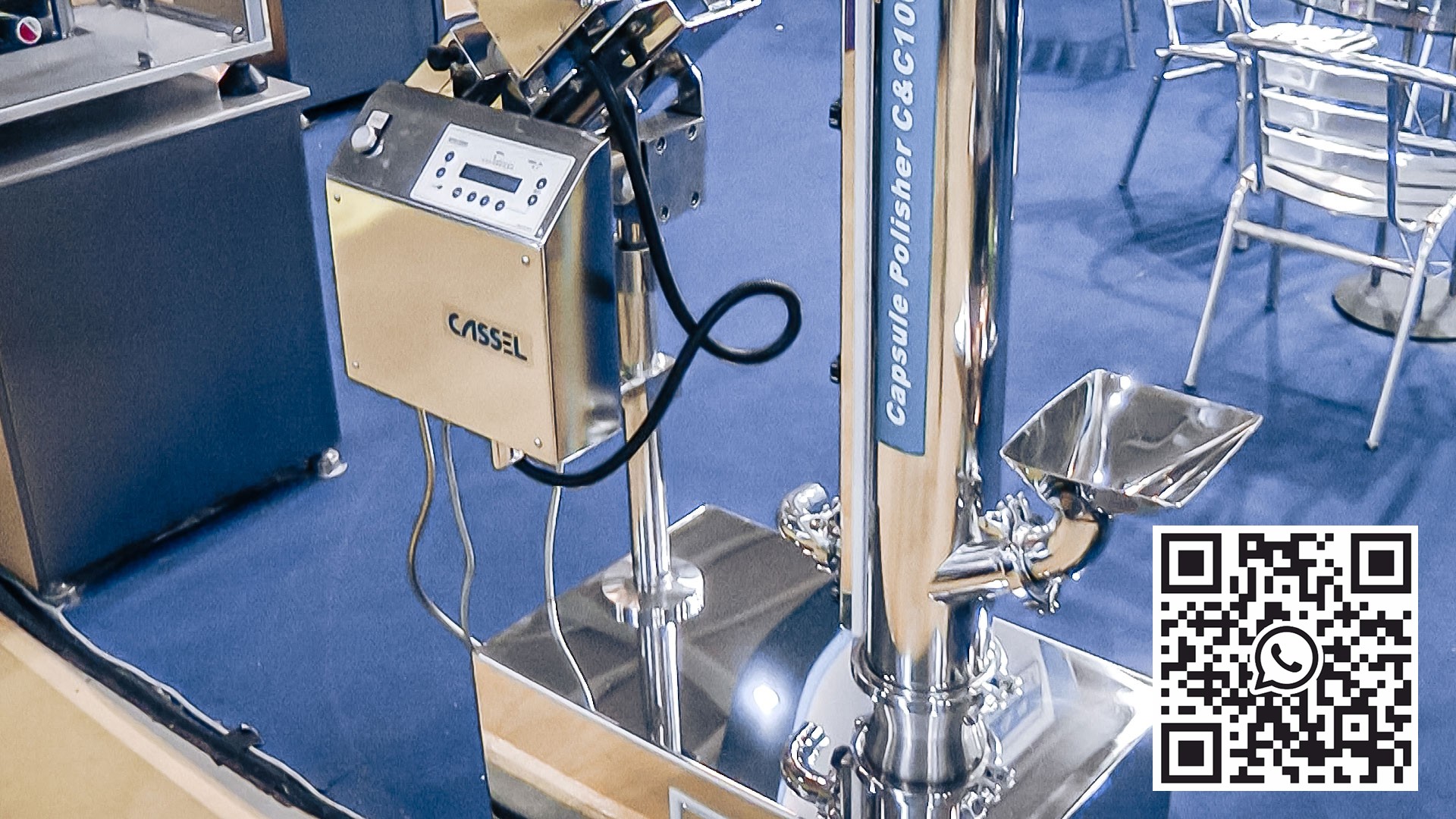 Automatic equipment for polishing gelatin capsules pharmaceutical production
