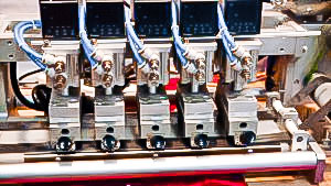 Automatic equipment for printing the shelf life on roll materials Germany