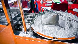 Automatic equipment for washing and sterilization of penicillin bottles