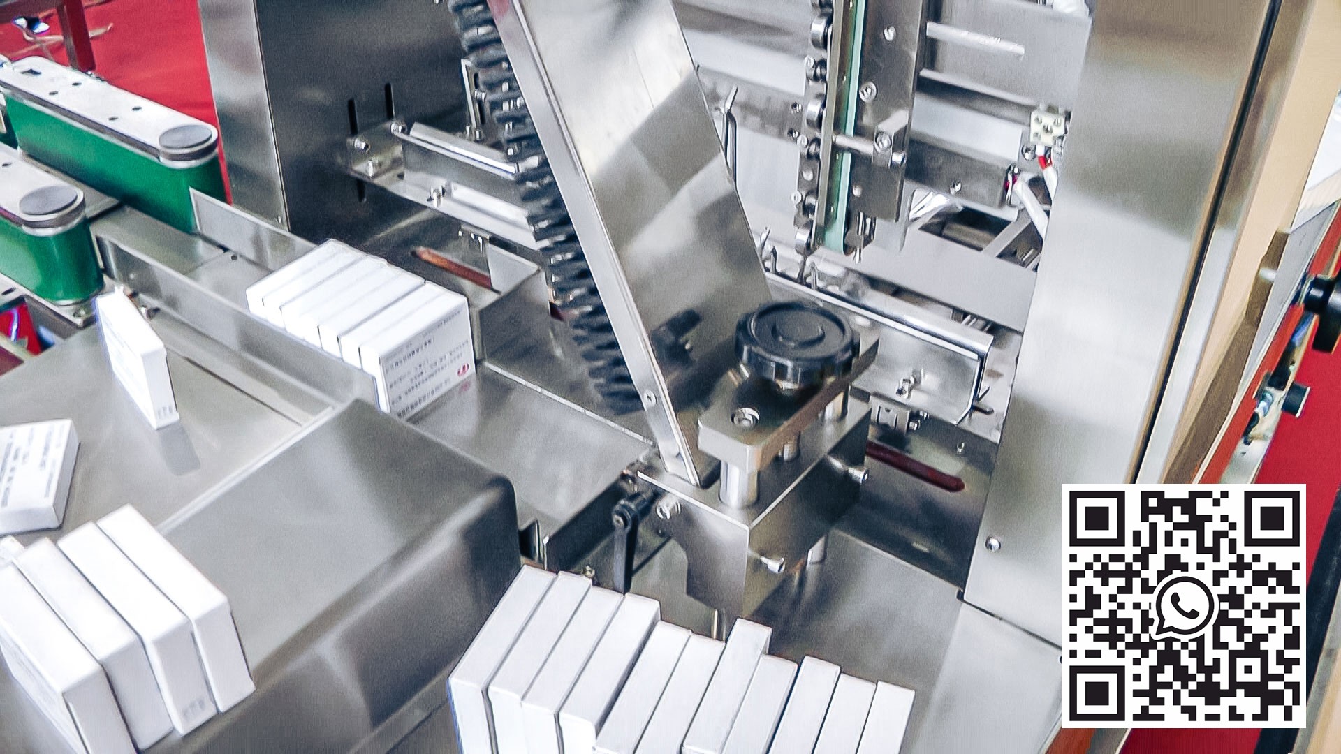 Automatic equipment cellophanator in pharmaceutical production Norway